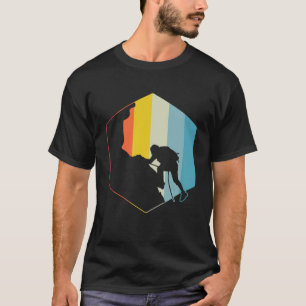Vintage Retro Kletterer Sportklettern Bouldern 5 T-Shirt