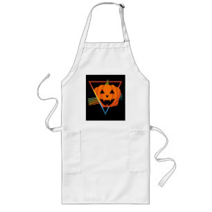 VINTAGE RETRO-KÜRBIS-HALLOWEEN-KOSTÜM LANGE SCHÜRZE