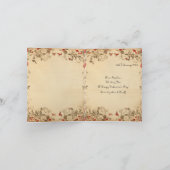 Vintage Retro Ladine Valentine Ferienkarte Feiertagskarte (Innenseite)