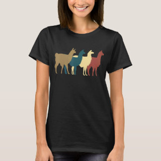 Vintage Retro Lama Für Jungen Mädchen Kinder Süße T-Shirt