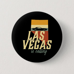 Vintage Retro Las Vegas Nevada USA Stadtplan Button