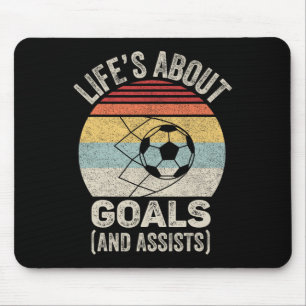 Vintage Retro Leben handelt von Zielen Und Ists Lu Mousepad