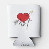 Vintage Retro-Liebe Art Cupid Dosenkühler (Rückseite)