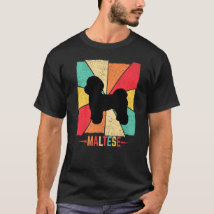 Vintage Retro-Liebe Bester Besitzer eines maltesis T-Shirt