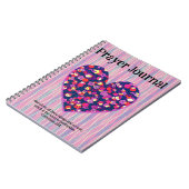 Vintage Retro-Liebe Herzkunst-Gebet-Journal Notizblock (Linke Seite)