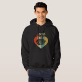 Vintage Retro-Liebe Hoodie (Vorne ganz)