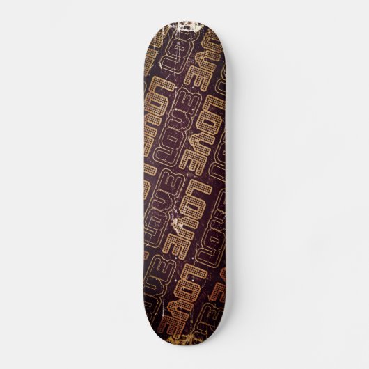 Vintage Retro-Liebe - Skateboard (Vorderseite)