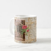 Vintage Retro Lilac Rose Parfüm Seife Kaffeetasse (Vorderseite Links)