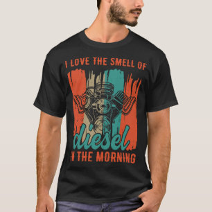 Vintage Retro LKW-Fahrer Geschenke farbige Nerd T-Shirt