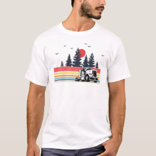 Vintage Retro LKW-Fahrer-Geschenke für T-Shirt