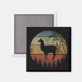 VINTAGE RETRO LLAMA MAGNET (Vorderseite/Rückseite)