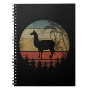 VINTAGE RETRO LLAMA NOTIZBLOCK