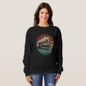 Vintage Retro Locomotive Old Model Train Railroad  Sweatshirt (Vorne ganz)