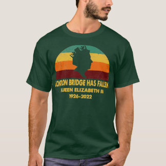 Vintage Retro-Londoner Brücke ist gefallen T-Shirt