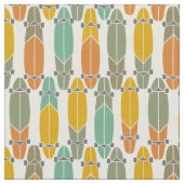 Vintage Retro-Longboards Gemustert Stoff (Nahaufnahme)