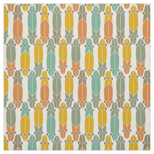 Vintage Retro-Longboards Gemustert Stoff (Muster)