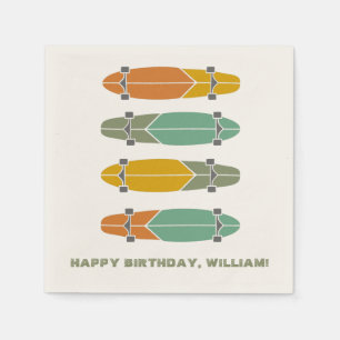 Vintage Retro-Longboards Skateboards Skateboard Serviette