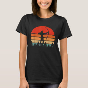 Vintage Retro Lustige Bogenschießen Für Männer Fra T-Shirt