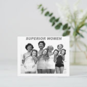 Vintage Retro Maskierte Badebekleidung Postkarte (Stehend Vorderseite)