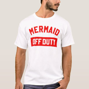 Vintage Retro Meerjungfrau Außer Dienst Strand Tro T-Shirt