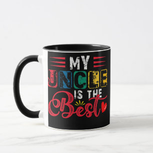 Vintage Retro Mein Onkel ist der Beste Happy Vater Tasse