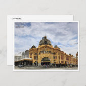Vintage Retro Melbourne Australien Australie Postkarte (Vorne/Hinten)