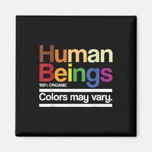 Vintage Retro Mensch 100% Organische Farben Können Magnet