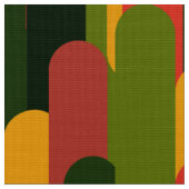 vintage Retro-Mod-Farbschema-Muster2 Stoff (Nahaufnahme)
