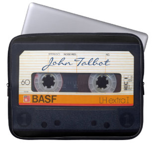 Vintage, Retro-modifizierte 80er-Mixtape-Audiokass Laptopschutzhülle