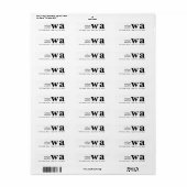Vintage Retro-Monogramm-Typografie-Design (Vorne)