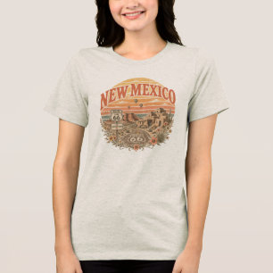 Vintage Retro Mother Road Enchantment Bekleidung Tri-Blend Shirt