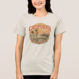 Vintage Retro Mother Road Küstenbekleidung Tri-Blend Shirt