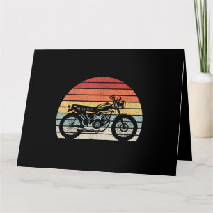 Vintage Retro Motorrad Karte