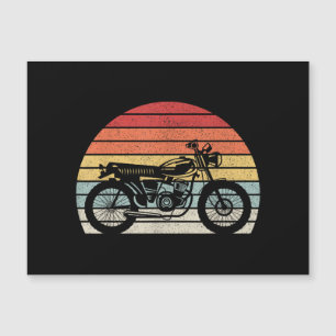 Vintage Retro Motorrad Magnetkarte