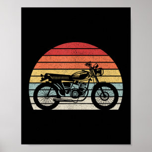 Vintage Retro Motorrad Poster