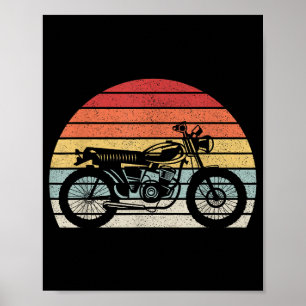 Vintage Retro Motorrad Poster