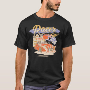 Vintage Retro Motorrennstrecke Straße und schnelle T-Shirt