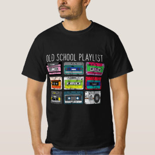 Vintage Retro Musik Kassetten Mixtape 80er und T-Shirt