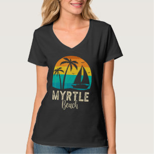 Vintage Retro Myrtle Beach Sonnenuntergang passend T-Shirt
