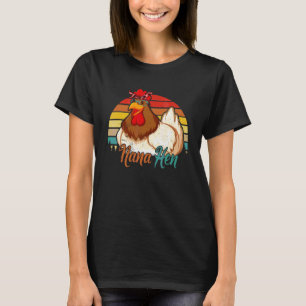 Vintage Retro Nana Huhn Hühner Muttertag T-Shirt
