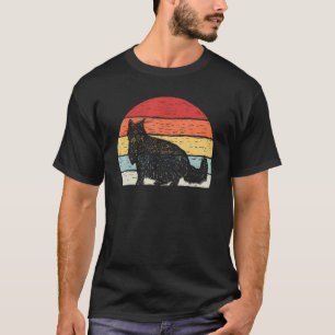 Vintage Retro Norwegische Waldkatze T-Shirt