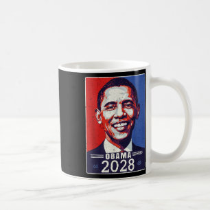Vintage Retro Obama 2028 48. Präsident Amerika Ich Kaffeetasse