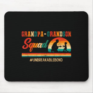 Vintage Retro Opa Enkel Squad Vatertag Mousepad