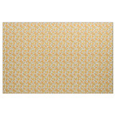 Vintage Retro Orange Blumenmuster Stoff (Yard (91,4 cm))