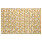 Vintage Retro Orange Blumenmuster Stoff (Fat Quarter (45,7 x 55,9 cm))
