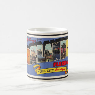 Vintage, Retro Orlando Florida Gruß-Tasse Kaffeetasse