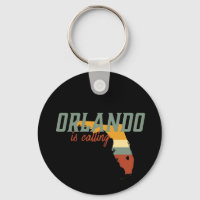 Vintage Retro Orlando Florida USA City Map