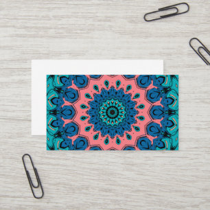 vintage retro ornamentales Mandala Visitenkarte