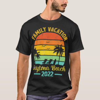 Vintage Retro Palmenbaum Familienurlaub 2022 Tagto T-Shirt