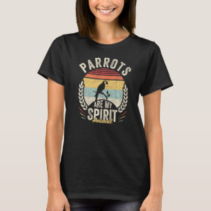 Vintage Retro-Papageien sind mein Geist-Tier-Papag T-Shirt